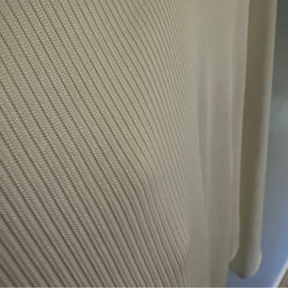 NWOT Free People Deep Vneck Bell Sleeve Bodysuit Top in cream white size M - Picture 8 of 16